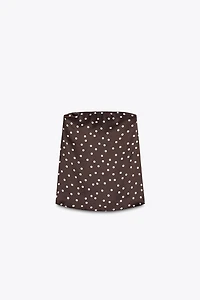 STRAPLESS SATIN EFFECT TOP