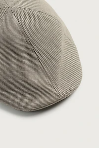 BÉRET STRUCTURÉ À CARREAUX
