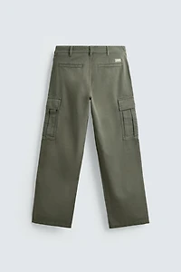 STRAIGHT FIT CARGO PANTS