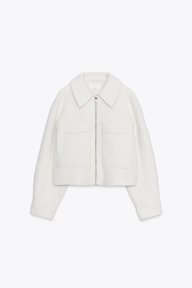 BOUCLÉ PATCH POCKET JACKET