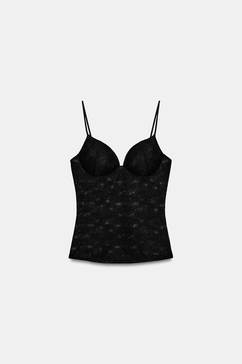 LACE STRAP TOP