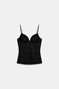 LACE STRAP TOP