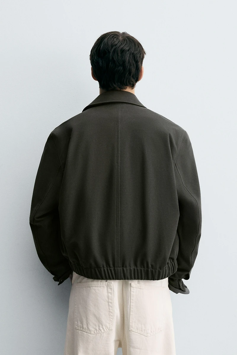 TEXTURED TWILL JACKET