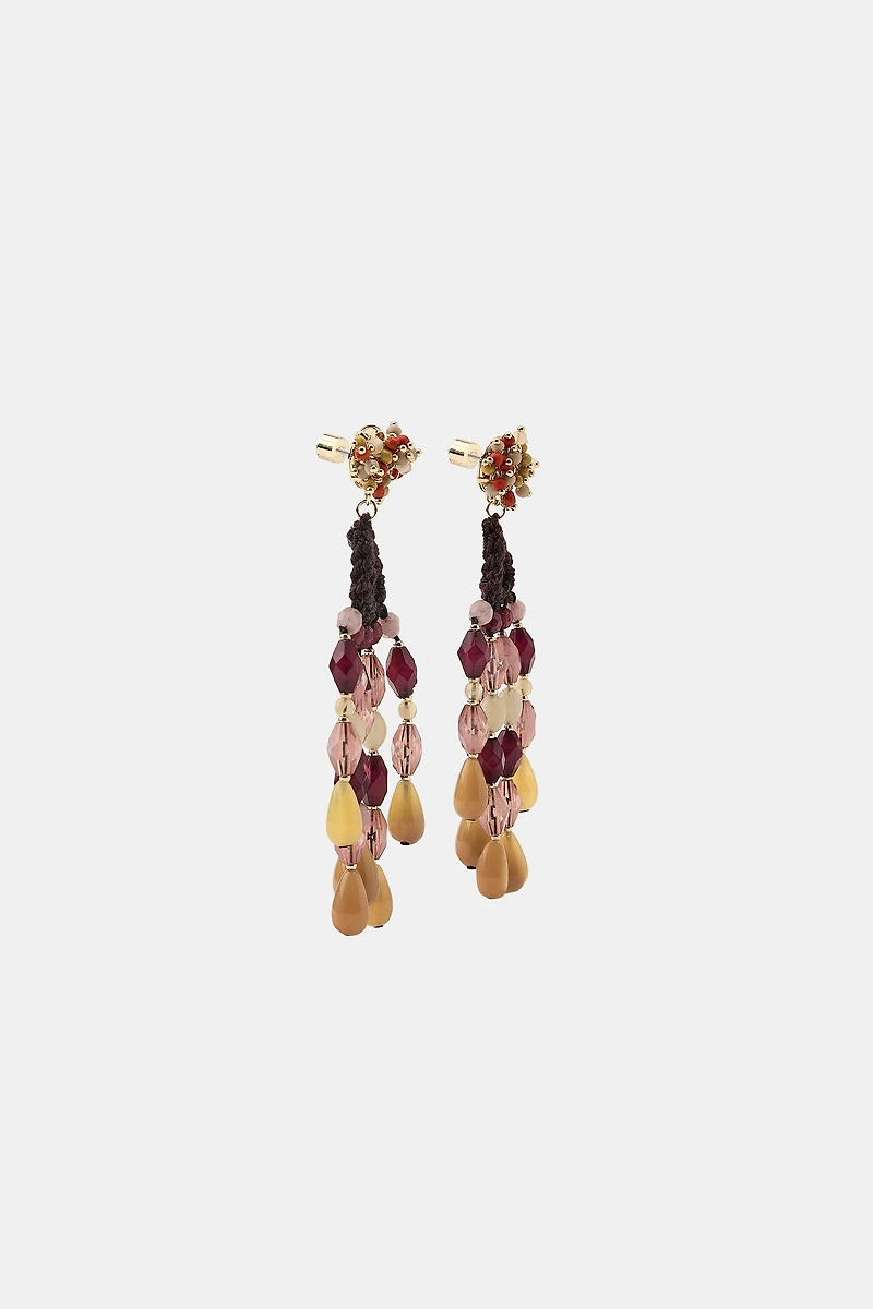 BEADED CROCHET EARRINGS