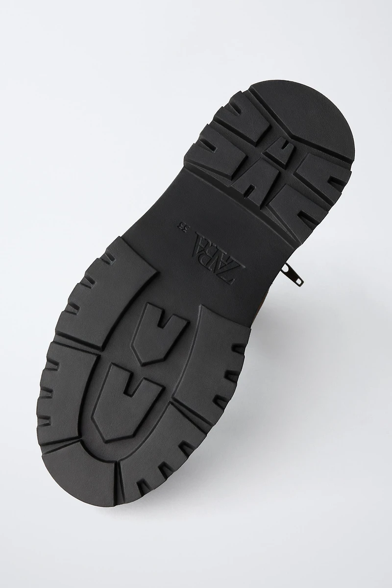 TRACK ANKLE BOOTS