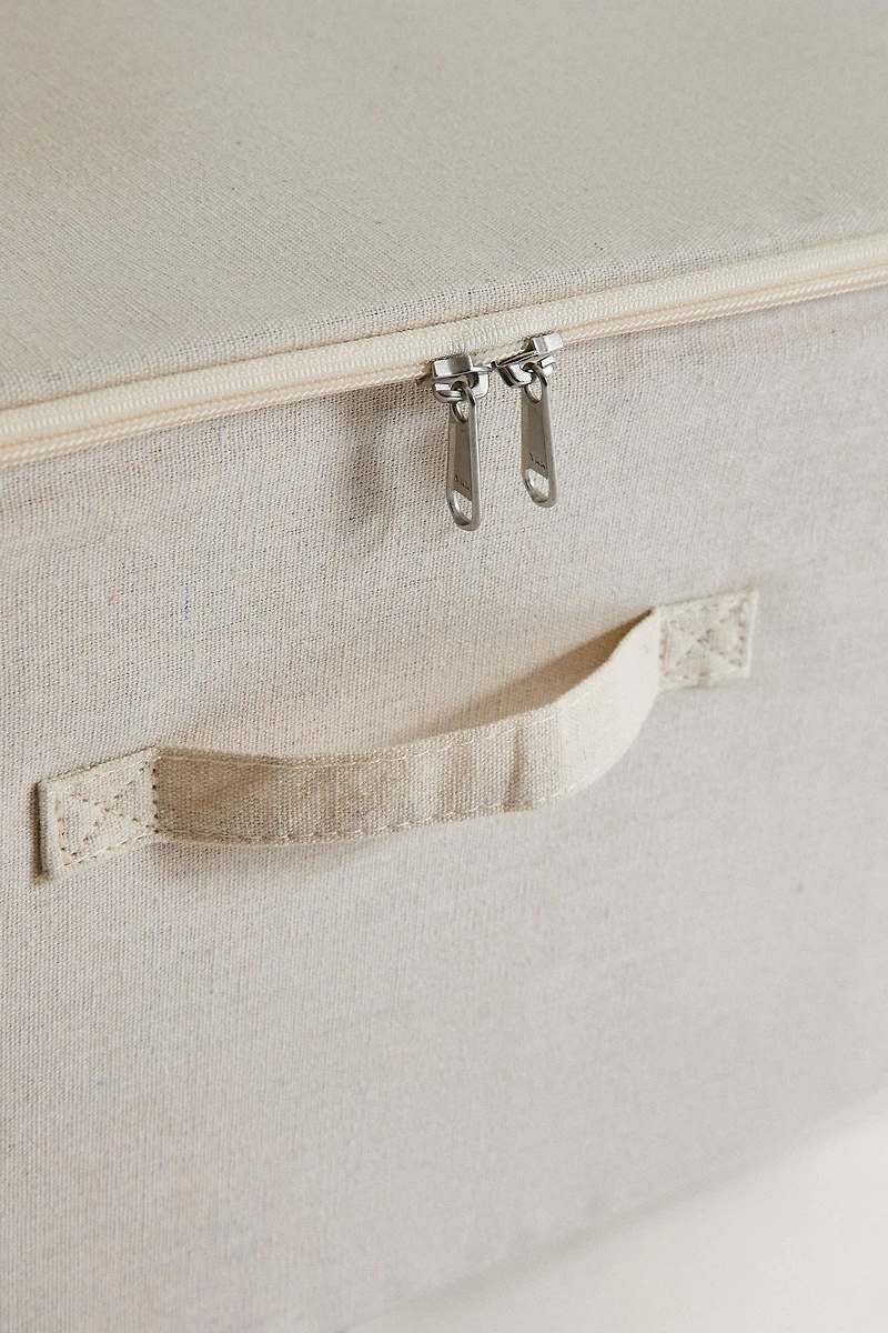 FOLDABLE STORAGE BOX WITH LID