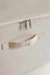 FOLDABLE STORAGE BOX WITH LID