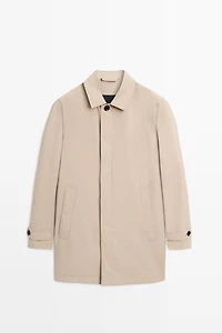 Lightweight long trench coat