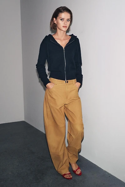 100% WOOL HOODIE SWEATSHIRT