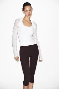 T-SHIRT EN POLYAMIDE À BRETELLES LARGES