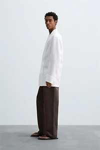 RELAXED FIT LINEN BLAZER