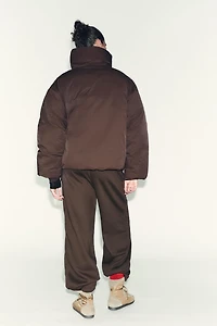 SHORT WATER AND WIND PROTECTION PUFFER ANORAK