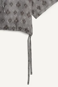 100% RAMIE BOXY FIT POLO SHIRT