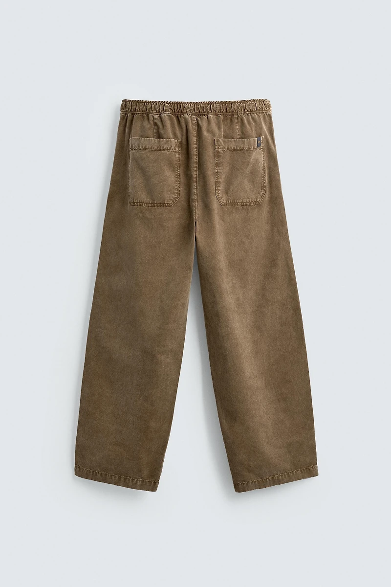 WASHED TEXTURED PANTS