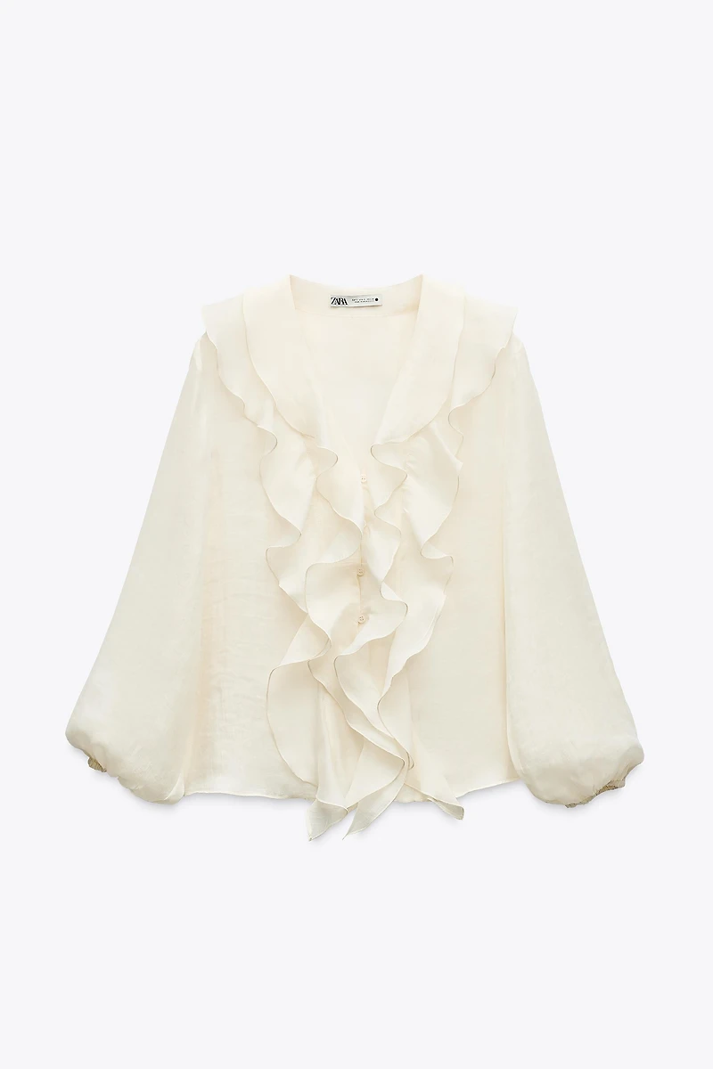 ZW COLLECTION RUFFLED SHIRT