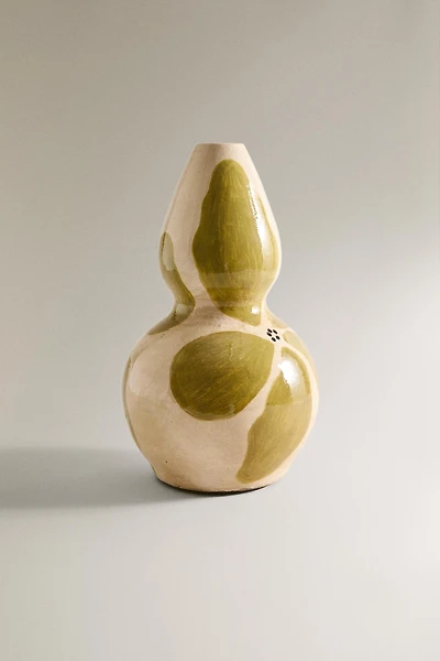 VASE TERRE CUITE FLEURS