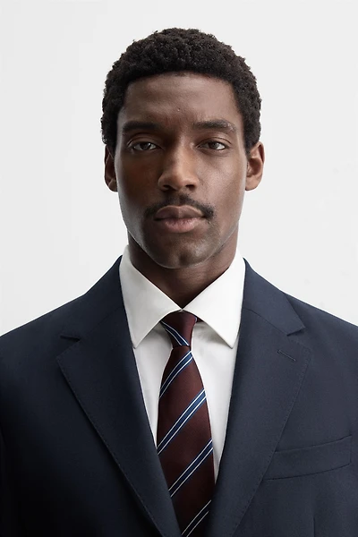 100% SILK STRIPED TIE