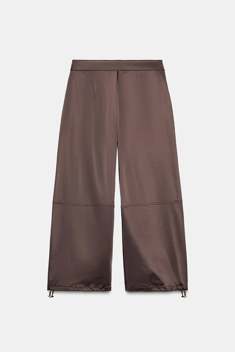SATIN BALLOON PANTS