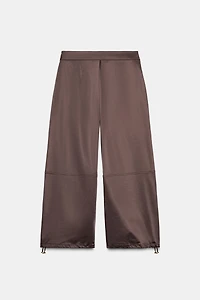 SATIN BALLOON PANTS