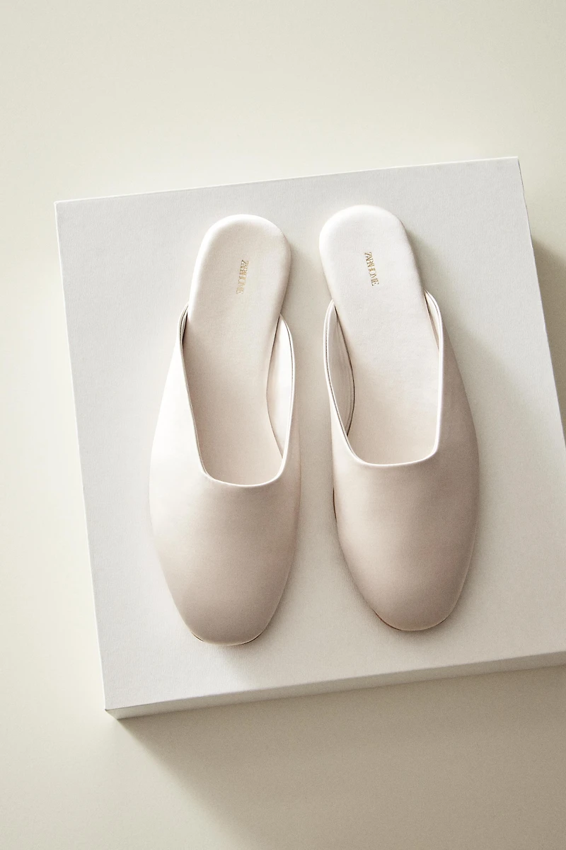 SATEEN MULES
