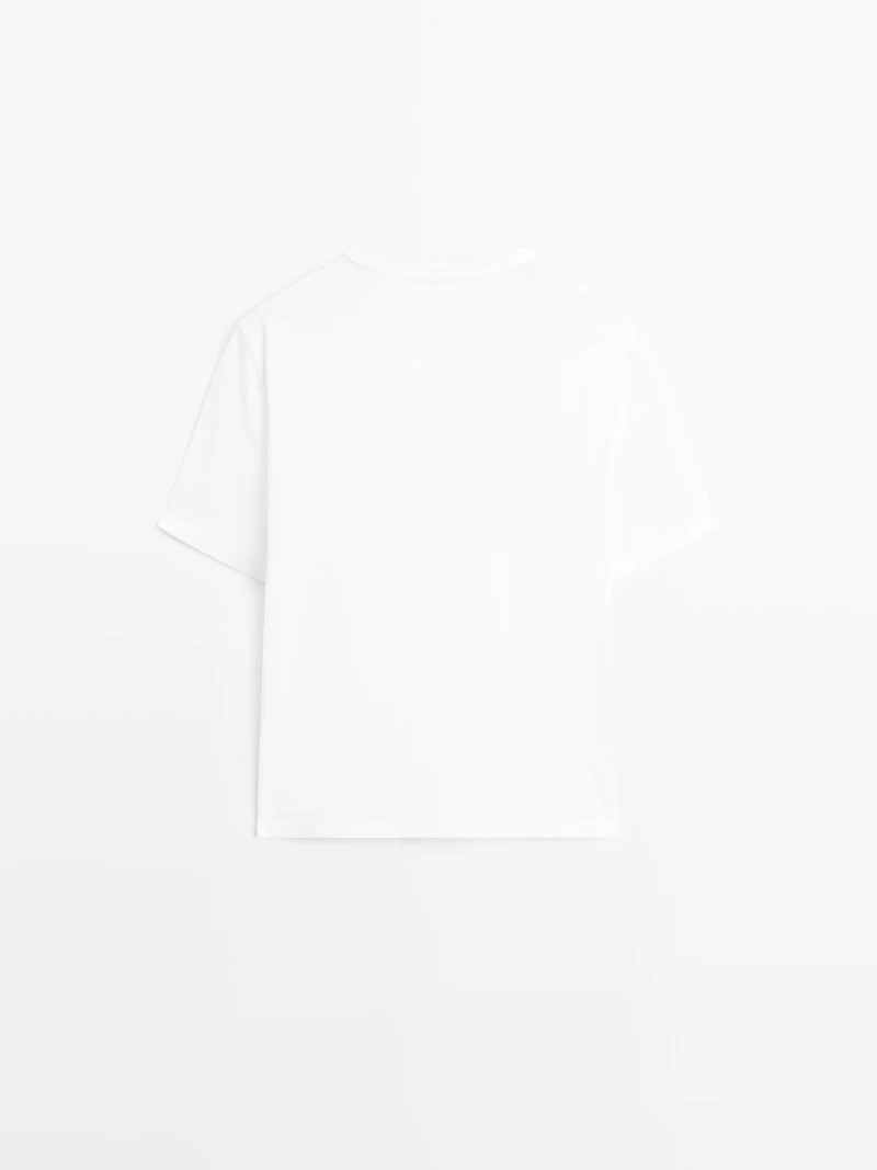 T-shirt à manches courtes en coton mélang