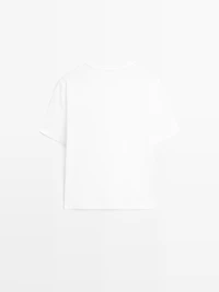 T-shirt à manches courtes en coton mélang
