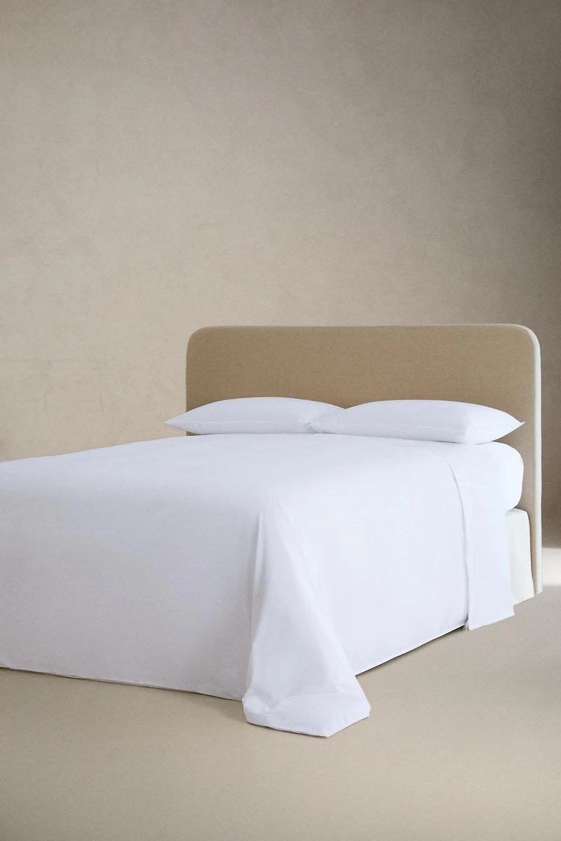 COTTON PERCALE FITTED SHEET | 30 CM HIGH (500 THREAD COUNT)