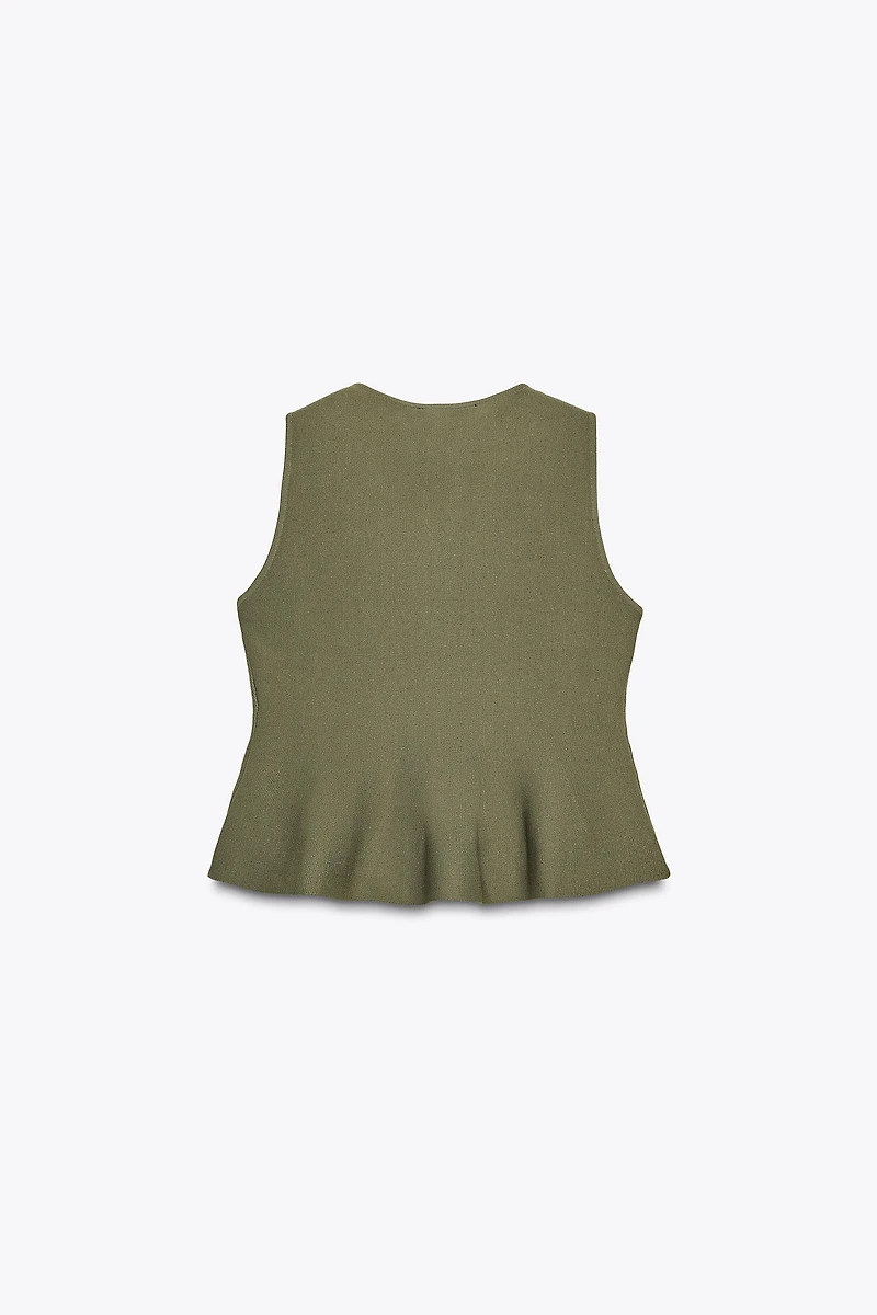 PEPLUM KNIT TOP