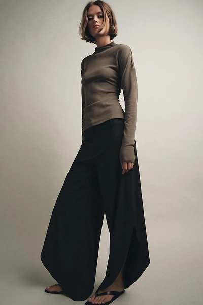 PANTALON À FENTES RAYURES TENNIS ZW COLLECTION
