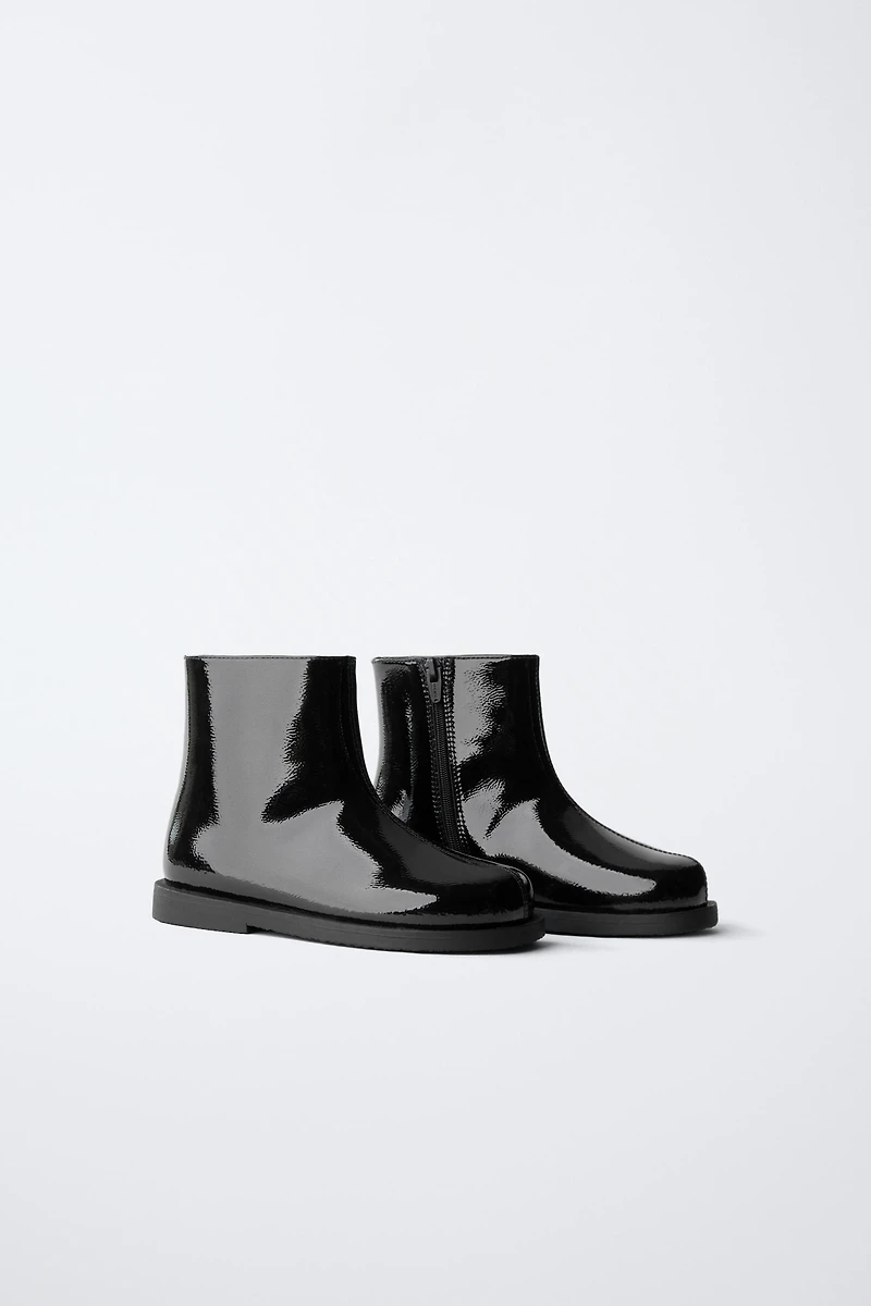 PATENT FINISH BOOTS