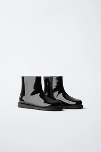 PATENT FINISH BOOTS