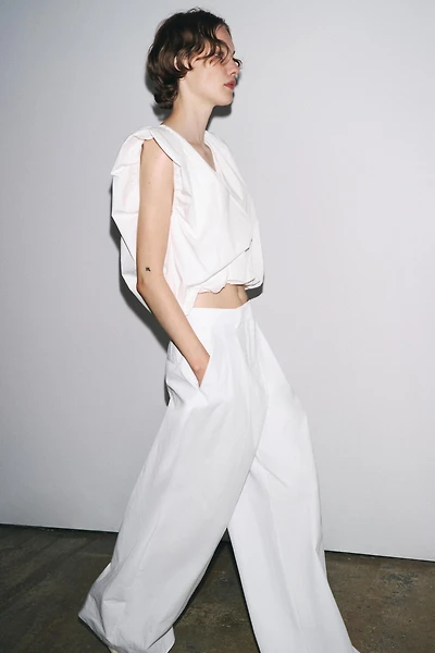 ZW COLLECTION BALLOON POPLIN TOP