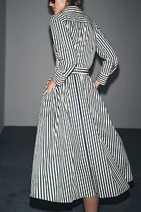 ZW COLLECTION STRIPED SHIRT DRESS
