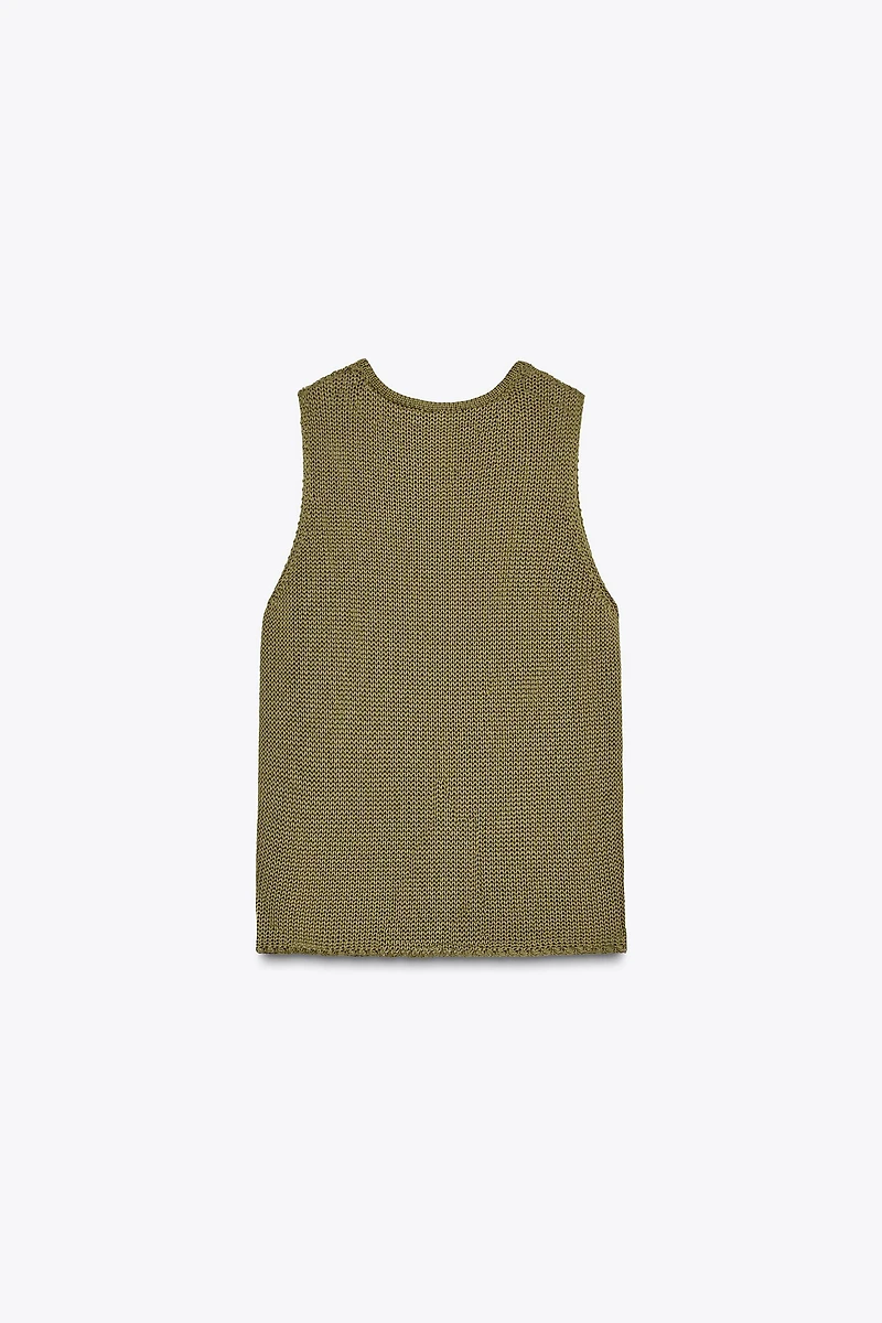 100% COTTON KNIT TOP