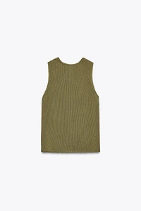 100% COTTON KNIT TOP