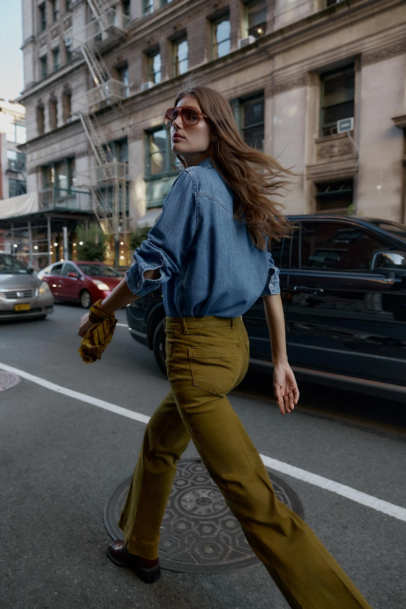 Z1975 HIGH-WAISTED PATCH POCKET JEANS