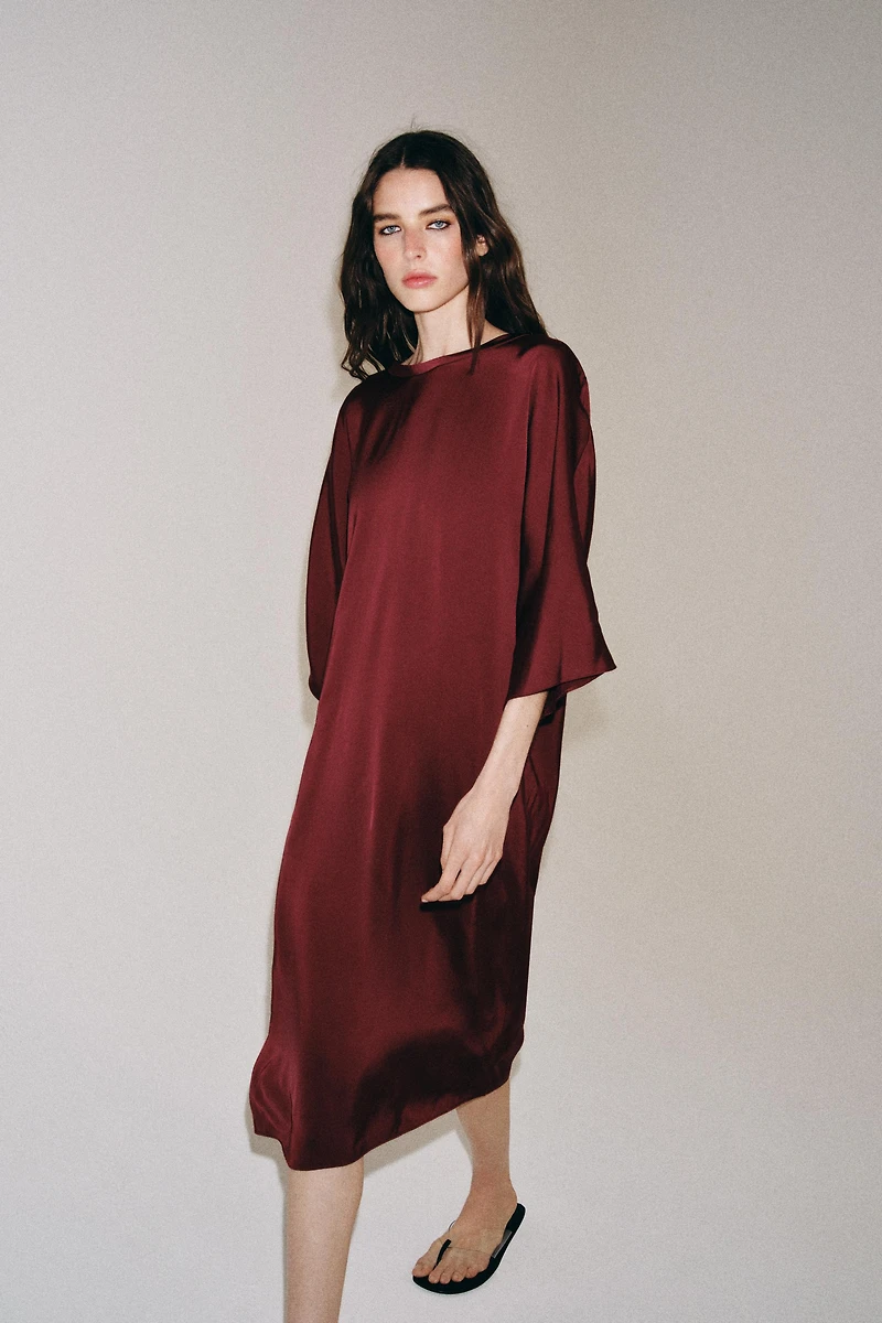 ROBE MI-LONGUE SATINÉE ZW COLLECTION