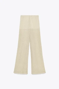 METALLIC THREAD PANTS