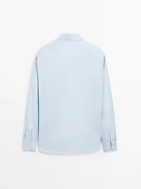 Slim fit 100% cotton Oxford shirt