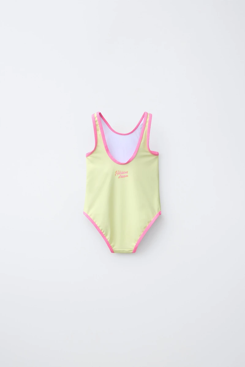 MAILLOT DE BAIN FLEUR HIBISCUS 2-6 ANS