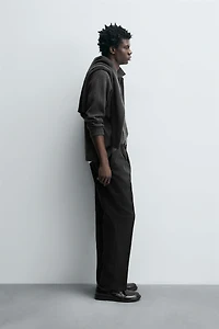 TEXTURED COTTON - WOOL PANTS LIMITED EDITION