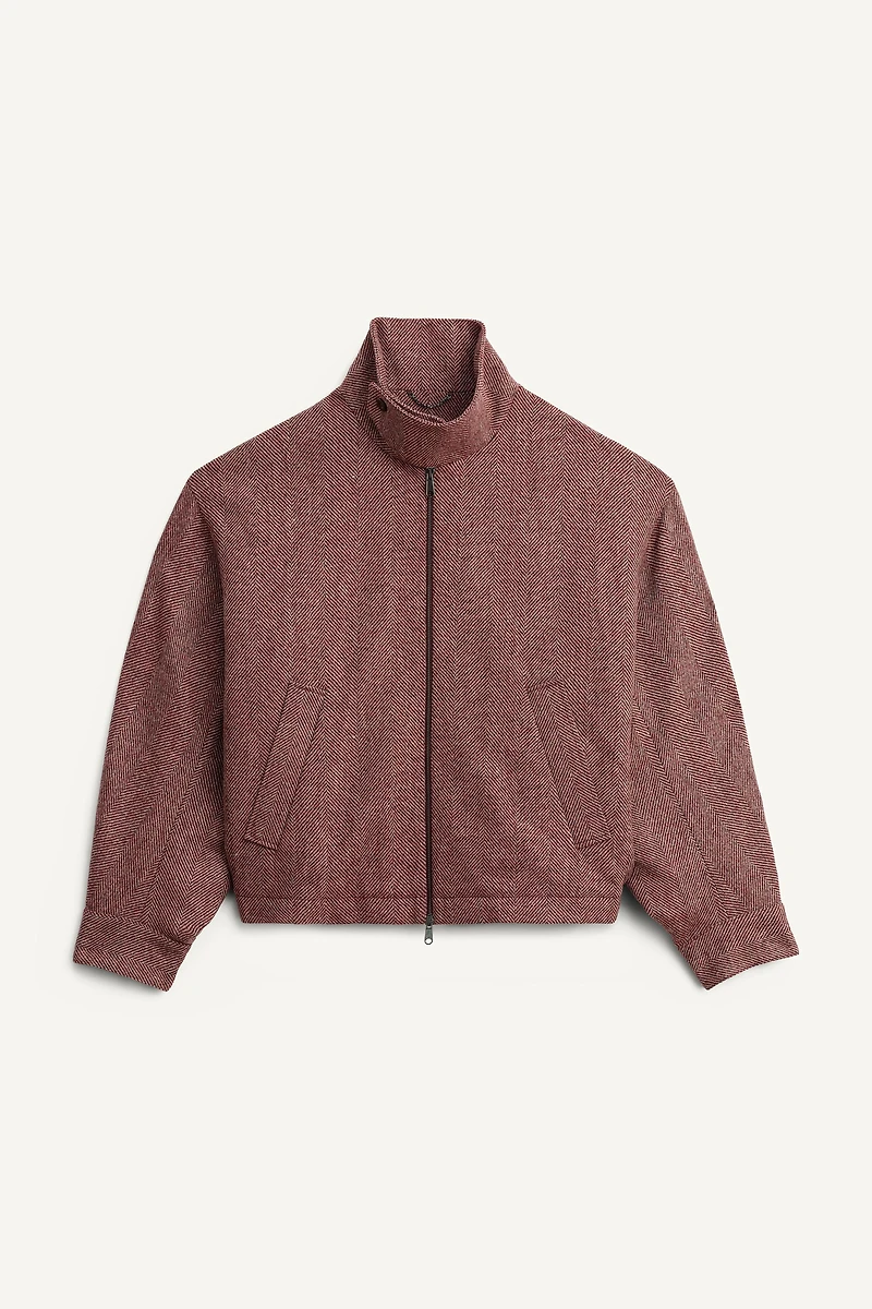 BLOUSON À CHEVRONS EN LAINE ÉDITION LIMITÉE