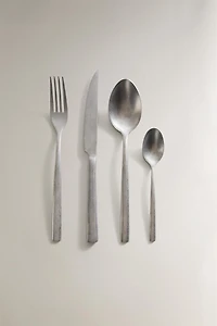 4-PIECE VINTAGE STEEL FLATWARE SET