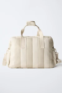 STRIPED MATERNITY BAG