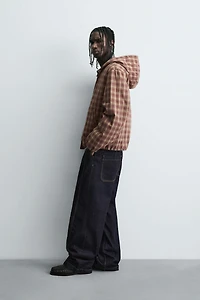 CHECKERED HOODIE JACKET
