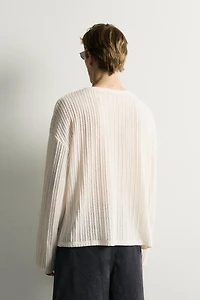 TEXTURED RELAXED FIT T-SHIRT