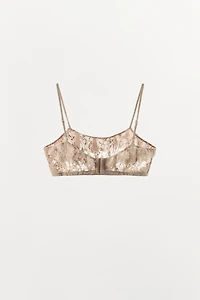 SOUTIEN-GORGE EN DENTELLE À VOLANTS