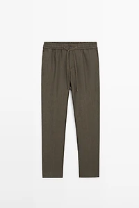 Pantalon de jogging 100 % lin