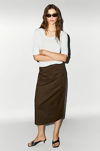 100% Cotton Midi Skirt
