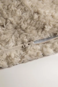 FAUX SHEARLING PET BED